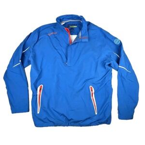 Sunice Typhoon Zephal Jacket Mens XL Blue Pullover Waterproof Breathable Stretch
